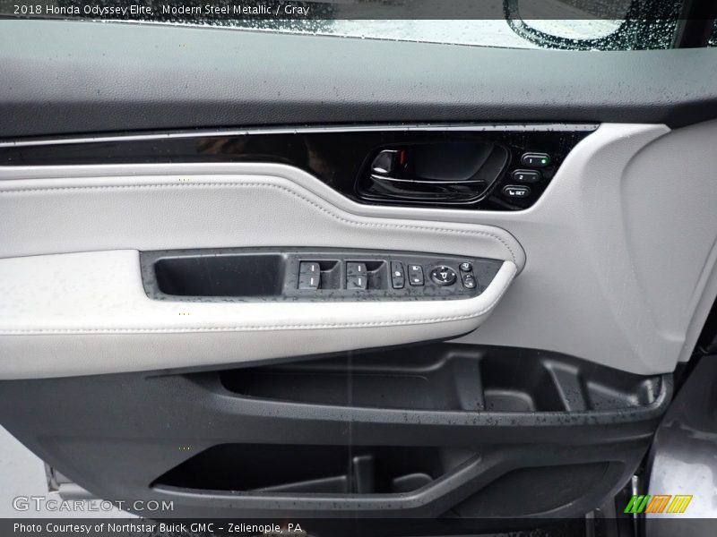 Modern Steel Metallic / Gray 2018 Honda Odyssey Elite