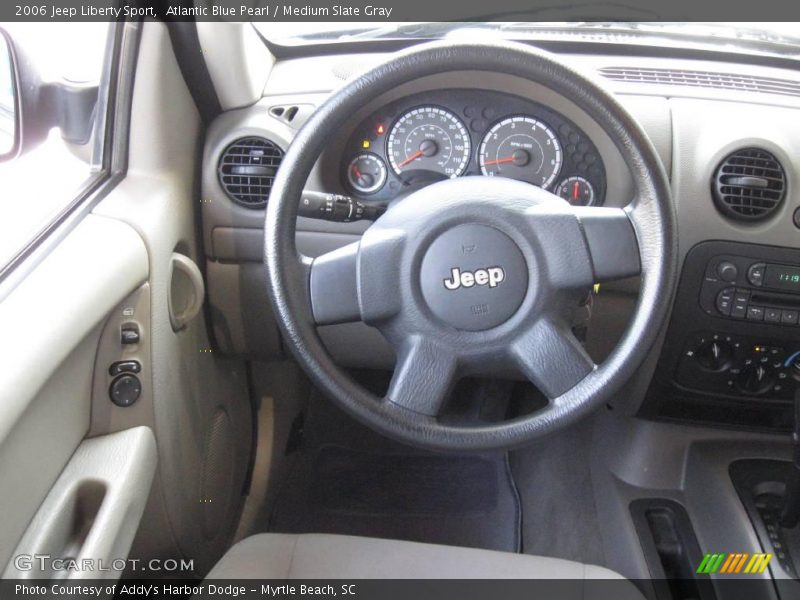 Atlantic Blue Pearl / Medium Slate Gray 2006 Jeep Liberty Sport