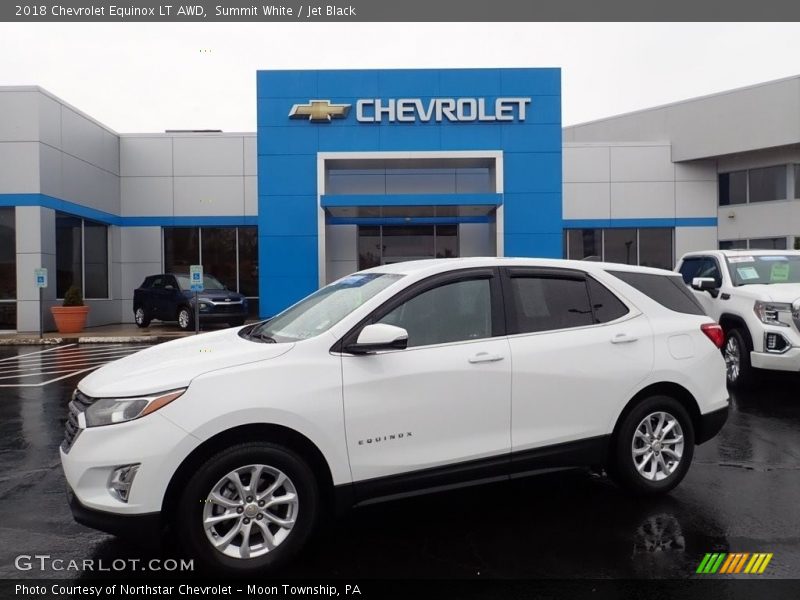 Summit White / Jet Black 2018 Chevrolet Equinox LT AWD