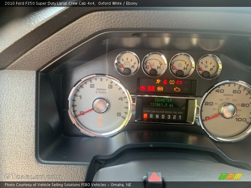 Oxford White / Ebony 2010 Ford F350 Super Duty Lariat Crew Cab 4x4