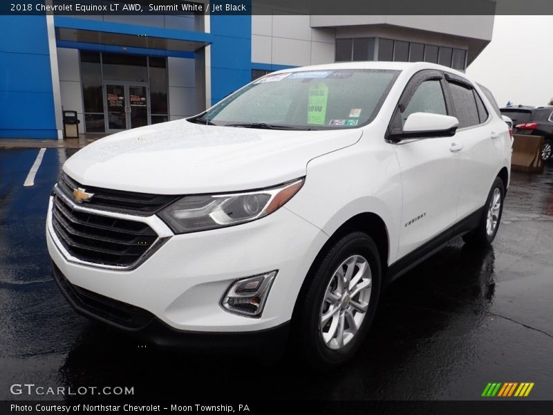 Summit White / Jet Black 2018 Chevrolet Equinox LT AWD