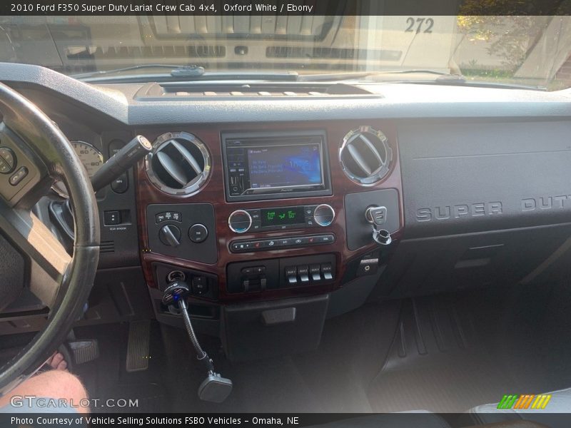 Oxford White / Ebony 2010 Ford F350 Super Duty Lariat Crew Cab 4x4