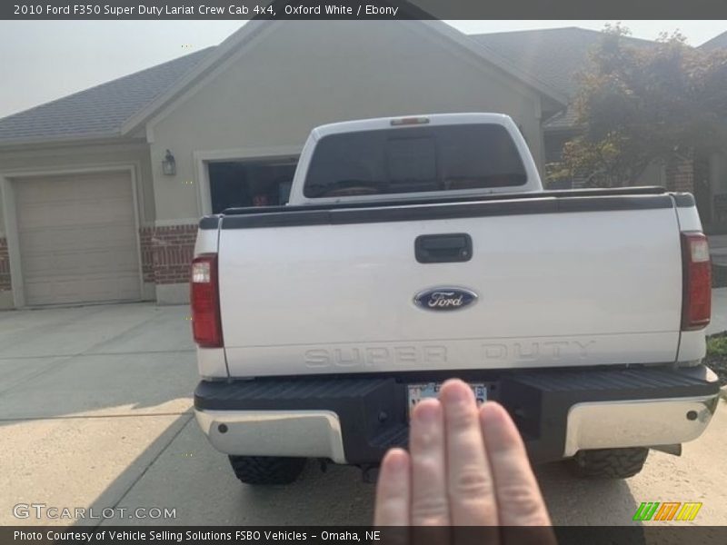 Oxford White / Ebony 2010 Ford F350 Super Duty Lariat Crew Cab 4x4