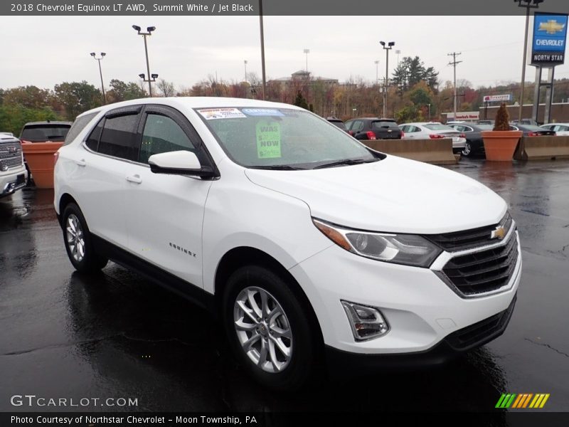 Summit White / Jet Black 2018 Chevrolet Equinox LT AWD