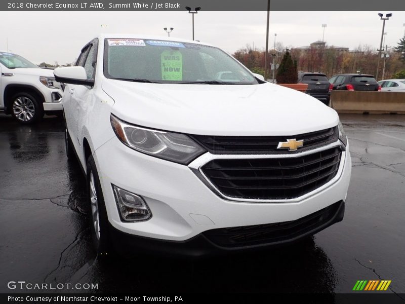 Summit White / Jet Black 2018 Chevrolet Equinox LT AWD