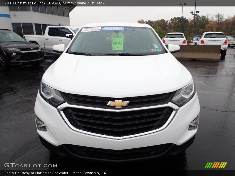 Summit White / Jet Black 2018 Chevrolet Equinox LT AWD