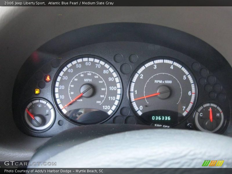 Atlantic Blue Pearl / Medium Slate Gray 2006 Jeep Liberty Sport