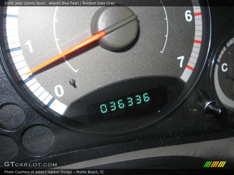 Atlantic Blue Pearl / Medium Slate Gray 2006 Jeep Liberty Sport
