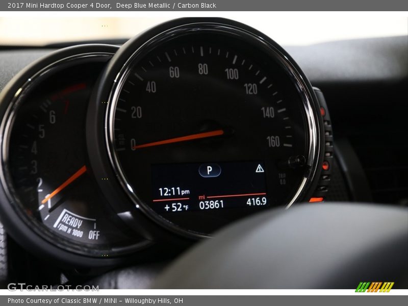 Deep Blue Metallic / Carbon Black 2017 Mini Hardtop Cooper 4 Door