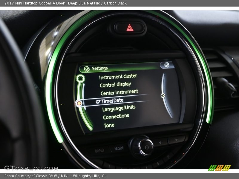 Deep Blue Metallic / Carbon Black 2017 Mini Hardtop Cooper 4 Door