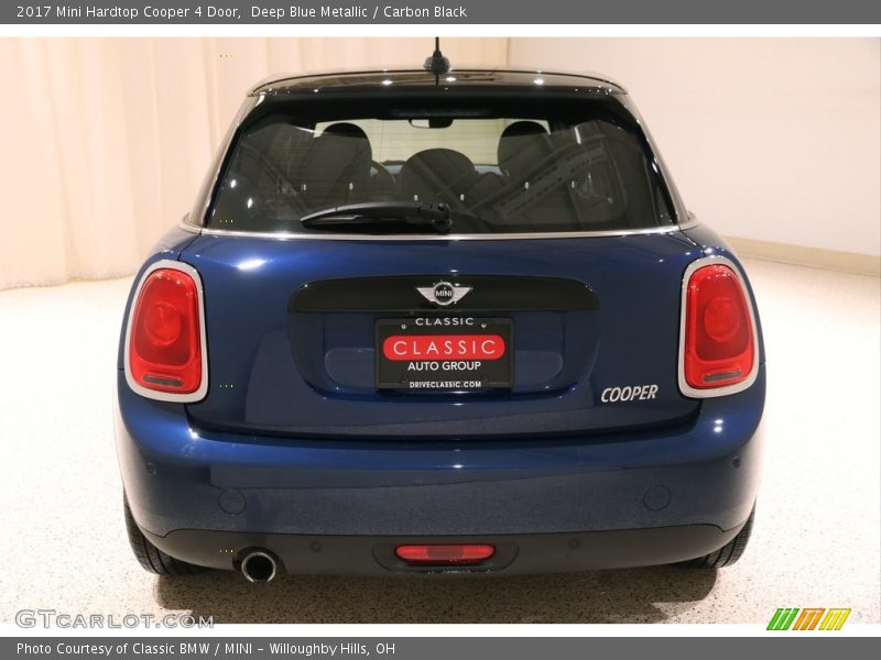 Deep Blue Metallic / Carbon Black 2017 Mini Hardtop Cooper 4 Door