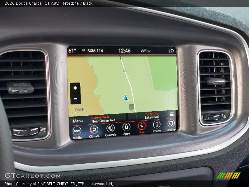 Navigation of 2020 Charger GT AWD