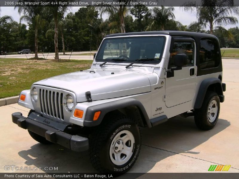 Bright Silver Metallic / Dark Slate Gray 2006 Jeep Wrangler Sport 4x4 Right Hand Drive