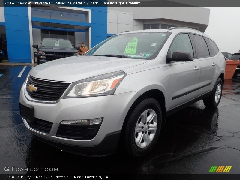 Silver Ice Metallic / Dark Titanium/Light Titanium 2014 Chevrolet Traverse LS