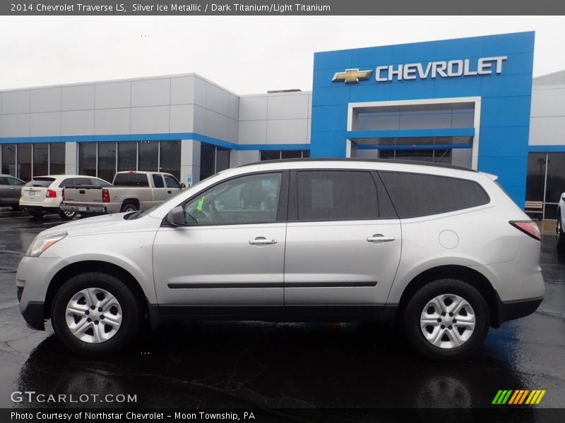 Silver Ice Metallic / Dark Titanium/Light Titanium 2014 Chevrolet Traverse LS