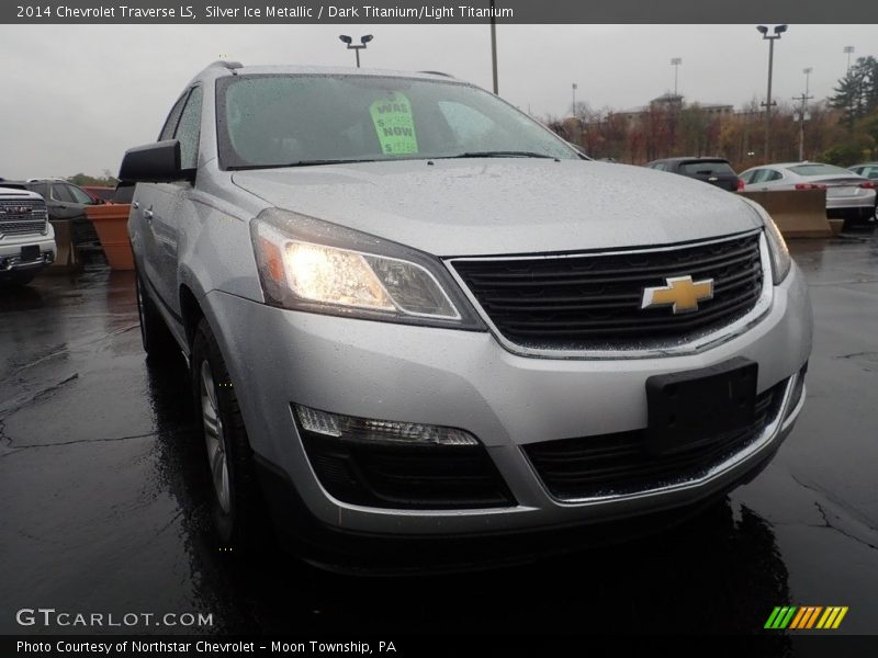 Silver Ice Metallic / Dark Titanium/Light Titanium 2014 Chevrolet Traverse LS