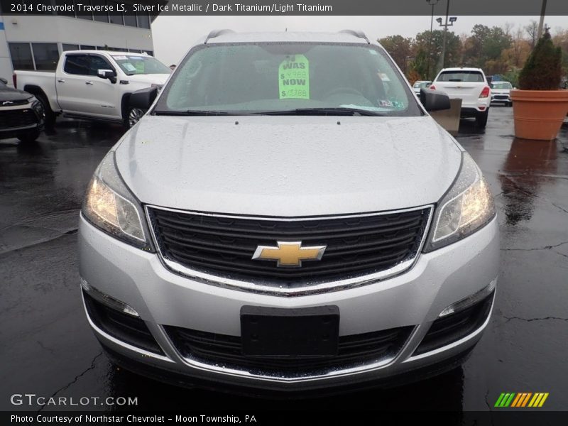 Silver Ice Metallic / Dark Titanium/Light Titanium 2014 Chevrolet Traverse LS