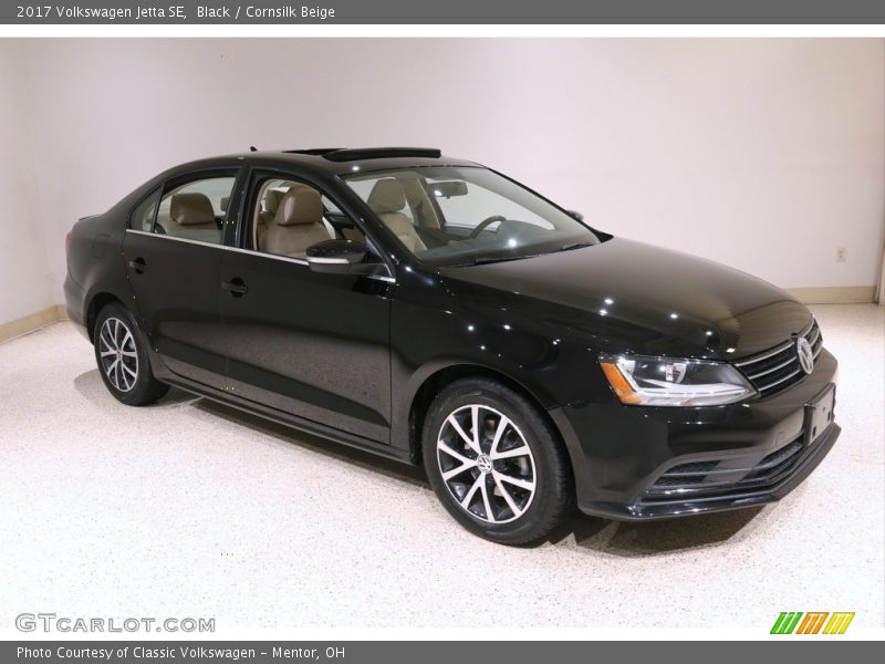 Black / Cornsilk Beige 2017 Volkswagen Jetta SE