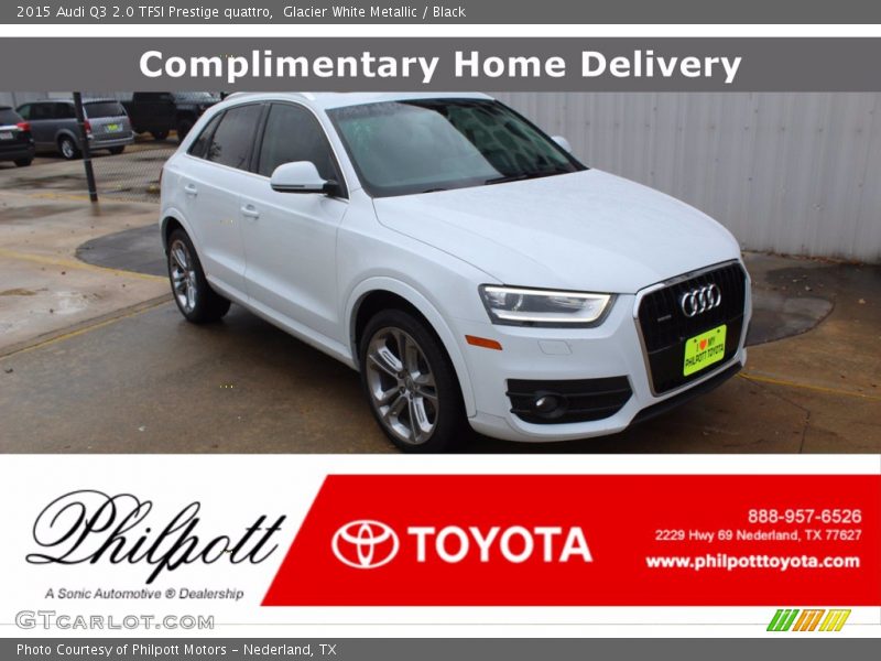 Glacier White Metallic / Black 2015 Audi Q3 2.0 TFSI Prestige quattro
