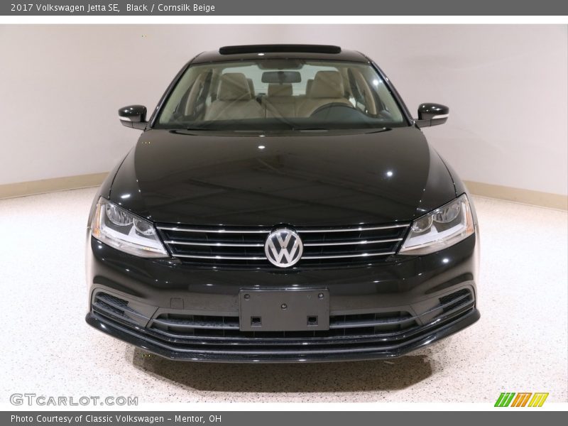 Black / Cornsilk Beige 2017 Volkswagen Jetta SE