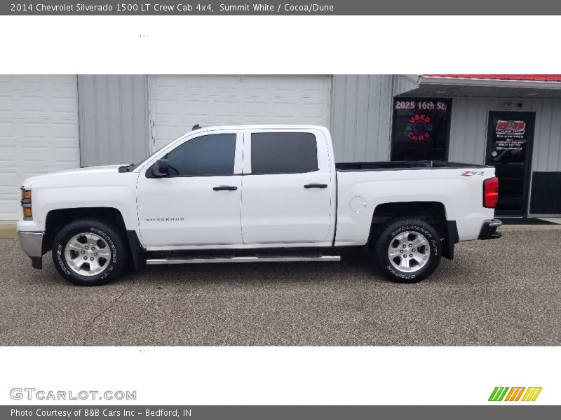 Summit White / Cocoa/Dune 2014 Chevrolet Silverado 1500 LT Crew Cab 4x4