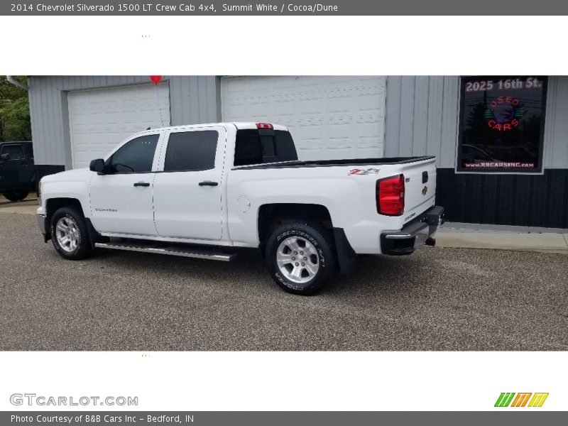 Summit White / Cocoa/Dune 2014 Chevrolet Silverado 1500 LT Crew Cab 4x4
