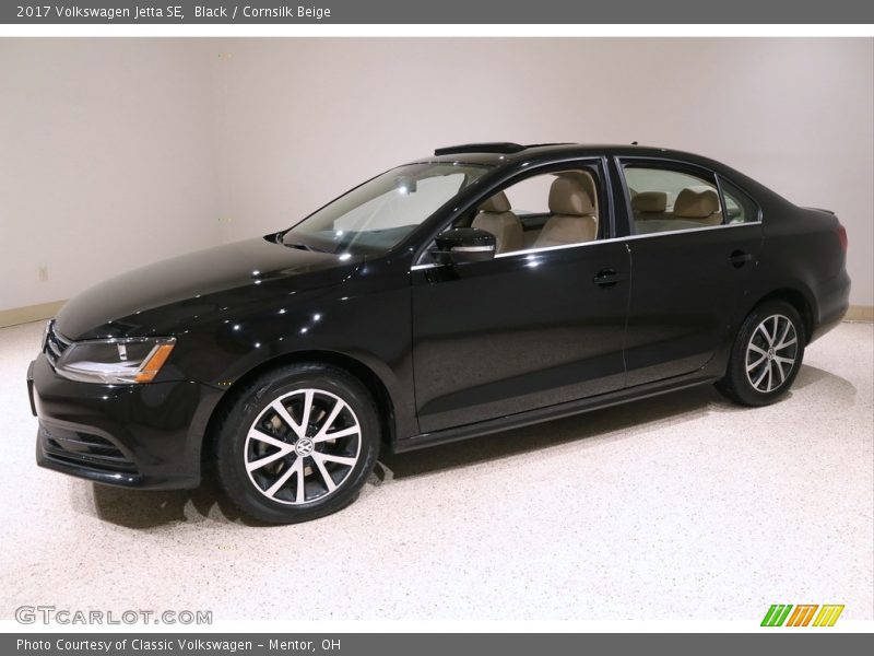 Black / Cornsilk Beige 2017 Volkswagen Jetta SE