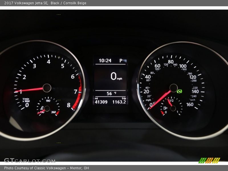 Black / Cornsilk Beige 2017 Volkswagen Jetta SE