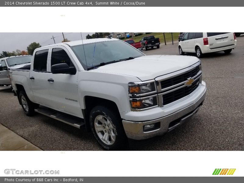 Summit White / Cocoa/Dune 2014 Chevrolet Silverado 1500 LT Crew Cab 4x4