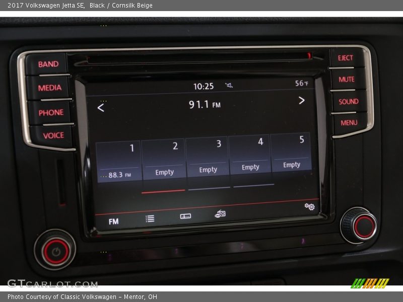 Black / Cornsilk Beige 2017 Volkswagen Jetta SE