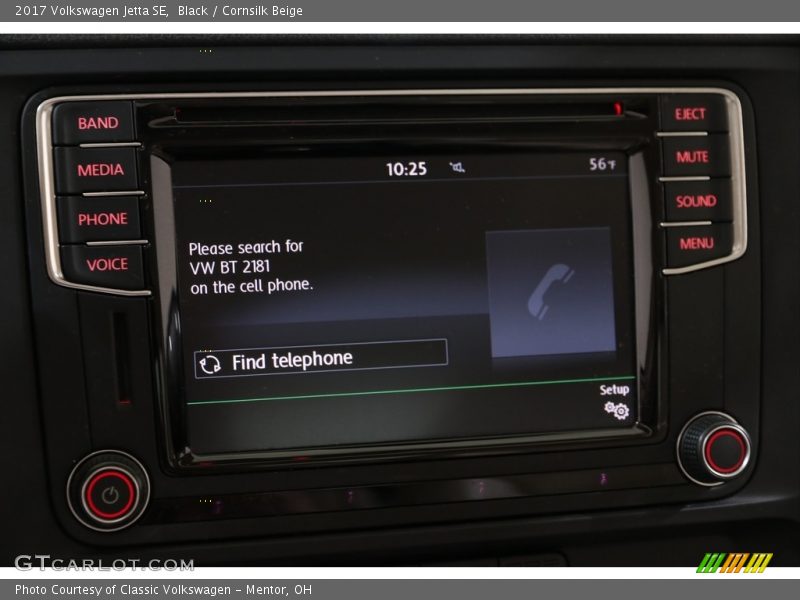 Black / Cornsilk Beige 2017 Volkswagen Jetta SE
