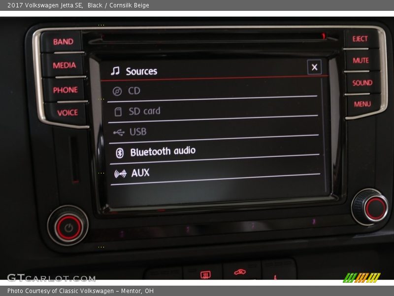 Black / Cornsilk Beige 2017 Volkswagen Jetta SE