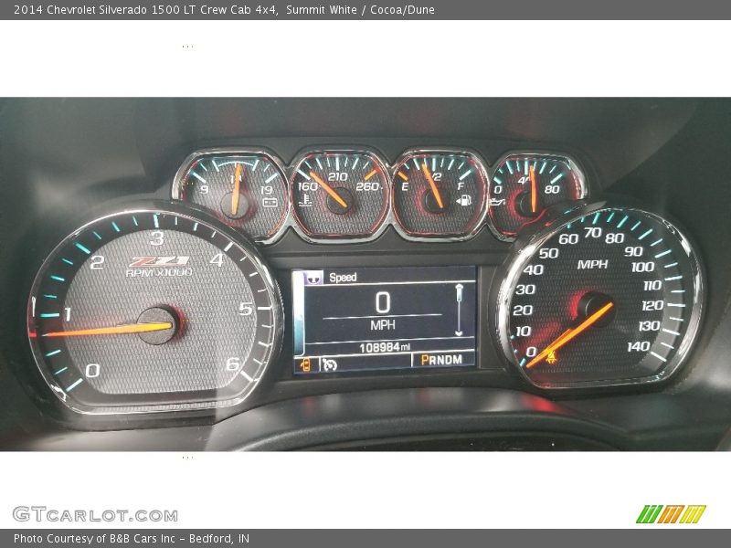 Summit White / Cocoa/Dune 2014 Chevrolet Silverado 1500 LT Crew Cab 4x4