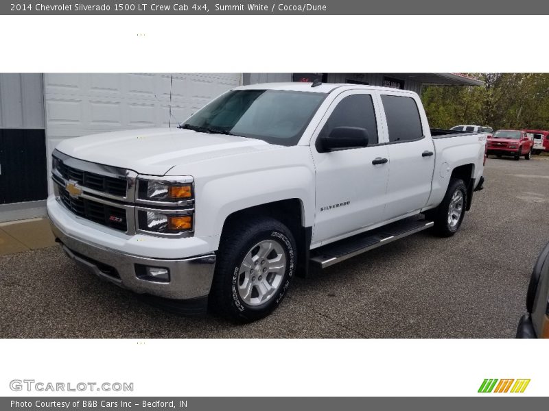Summit White / Cocoa/Dune 2014 Chevrolet Silverado 1500 LT Crew Cab 4x4