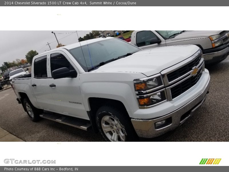 Summit White / Cocoa/Dune 2014 Chevrolet Silverado 1500 LT Crew Cab 4x4