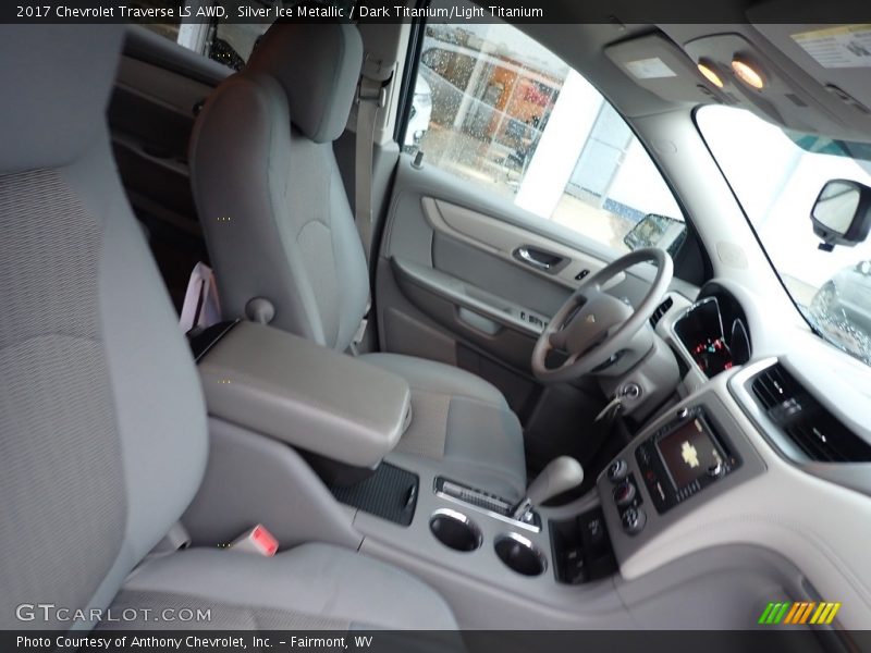 Silver Ice Metallic / Dark Titanium/Light Titanium 2017 Chevrolet Traverse LS AWD
