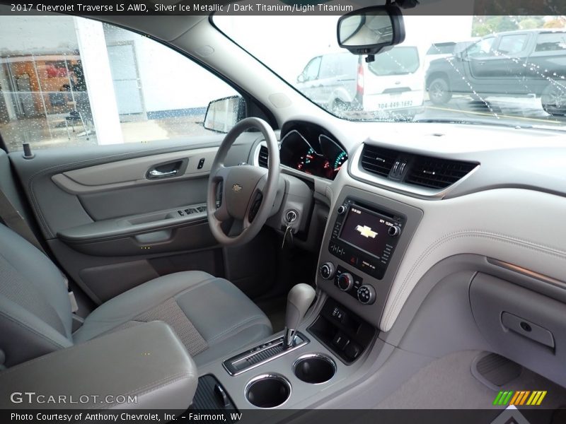 Silver Ice Metallic / Dark Titanium/Light Titanium 2017 Chevrolet Traverse LS AWD