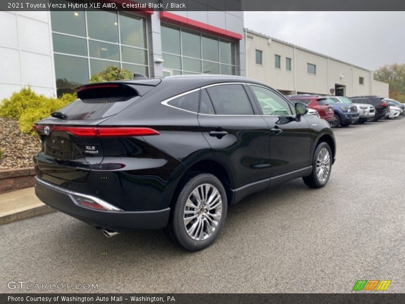 Celestial Black / Black 2021 Toyota Venza Hybrid XLE AWD