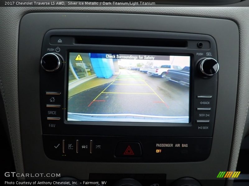 Silver Ice Metallic / Dark Titanium/Light Titanium 2017 Chevrolet Traverse LS AWD