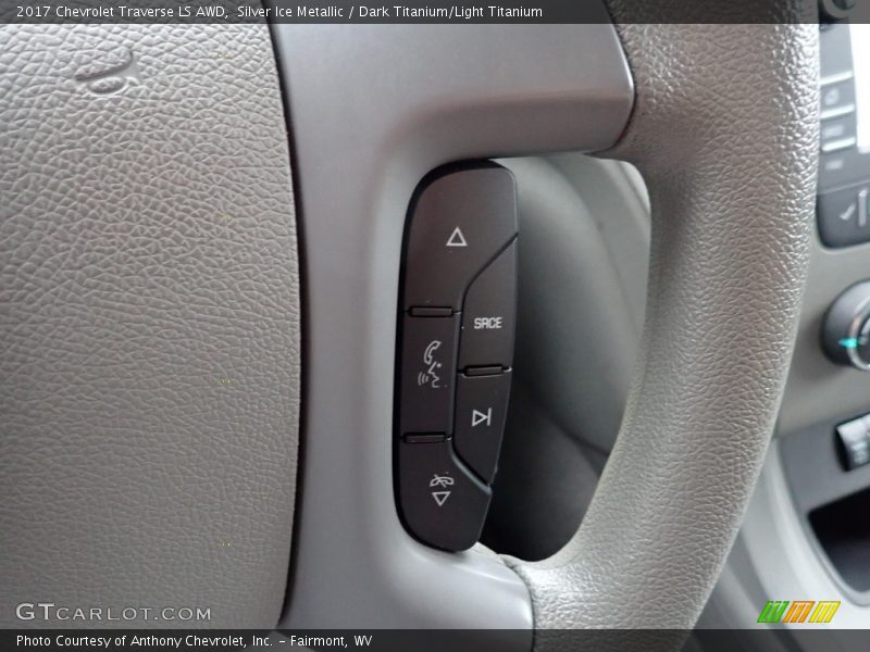 Silver Ice Metallic / Dark Titanium/Light Titanium 2017 Chevrolet Traverse LS AWD