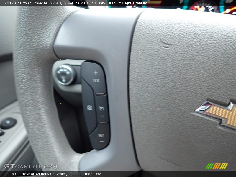 Silver Ice Metallic / Dark Titanium/Light Titanium 2017 Chevrolet Traverse LS AWD