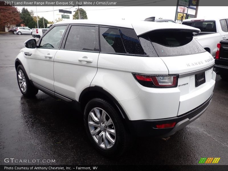 Fuji White / Cirrus/Lunar 2017 Land Rover Range Rover Evoque SE