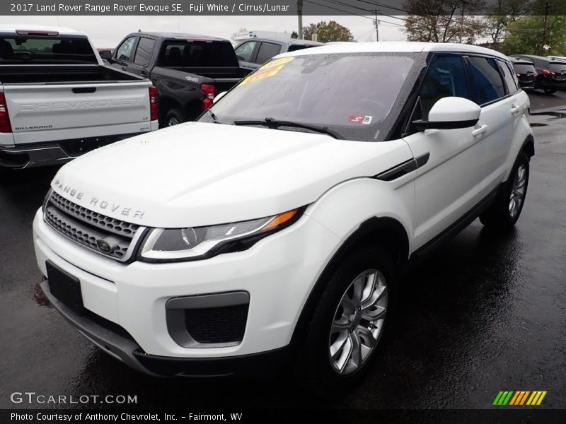 Fuji White / Cirrus/Lunar 2017 Land Rover Range Rover Evoque SE