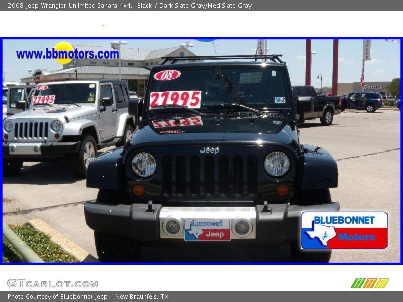 Black / Dark Slate Gray/Med Slate Gray 2008 Jeep Wrangler Unlimited Sahara 4x4