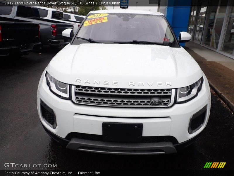 Fuji White / Cirrus/Lunar 2017 Land Rover Range Rover Evoque SE