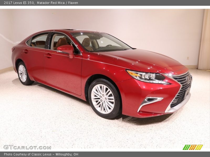 Matador Red Mica / Flaxen 2017 Lexus ES 350