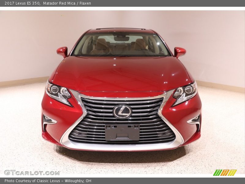 Matador Red Mica / Flaxen 2017 Lexus ES 350