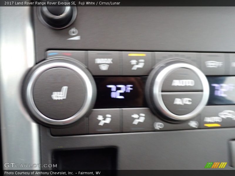 Fuji White / Cirrus/Lunar 2017 Land Rover Range Rover Evoque SE