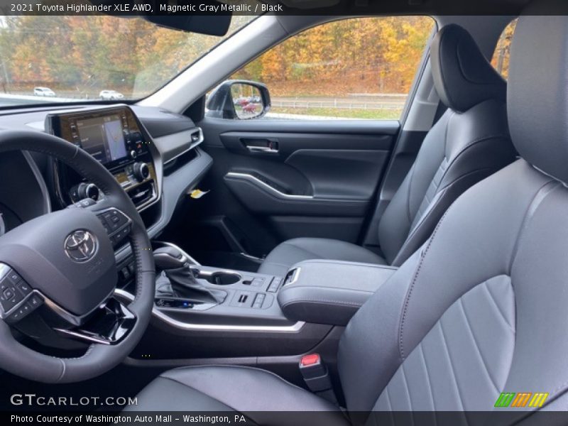 Front Seat of 2021 Highlander XLE AWD