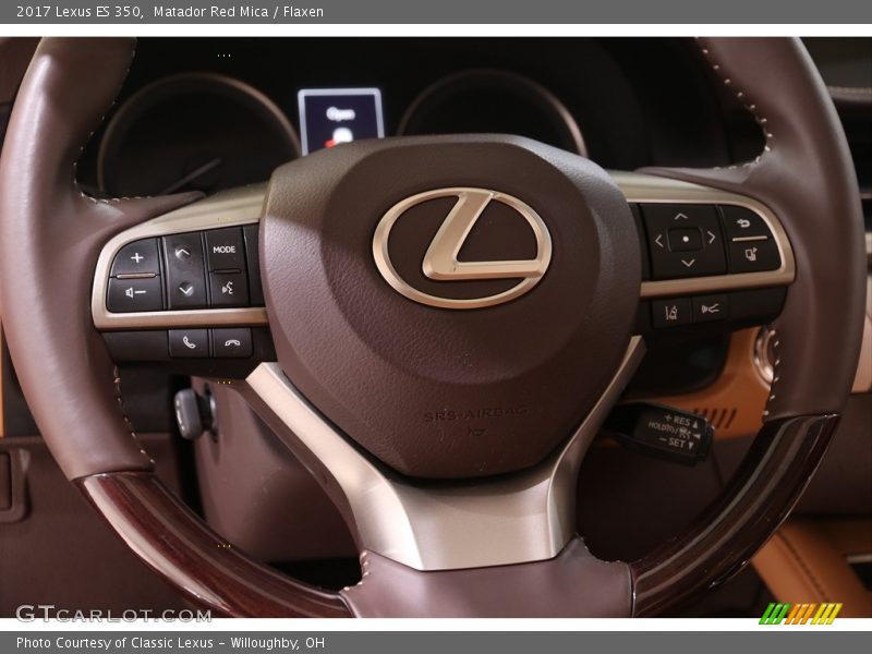 Matador Red Mica / Flaxen 2017 Lexus ES 350